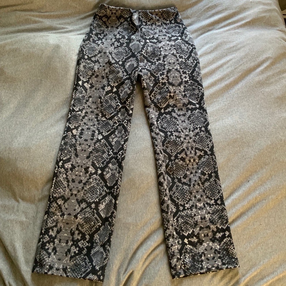 Snakeprint pants